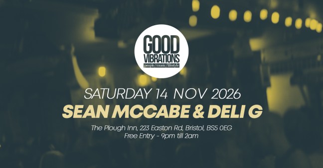 Good Vibrations flyer for 14th November 2026